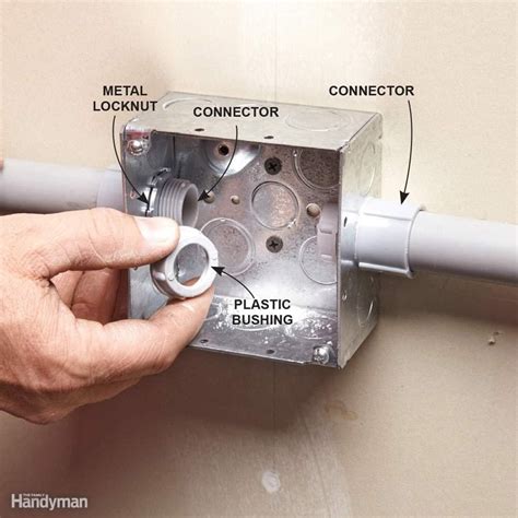 connect metal outlet box to pvc conduit|pvc conduit junction box connectors.